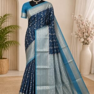 Premium Banarasi Chinya Warm Silk Saree