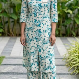 Premium Printed Soft Rayon Shirt Style Co-Ord Set