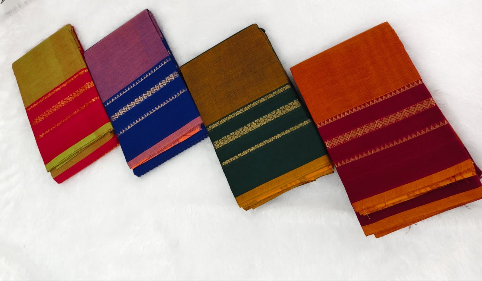 Chettinad 80s count pure cotton check saree - Image 2